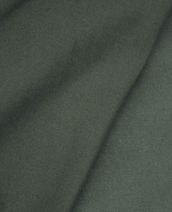 Ткань Хлопок Костюмный 1919 цвет зеленый картинка 2
