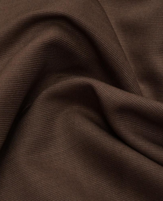 Ткань Хлопок Костюмный 1937 цвет коричневый картинка 2