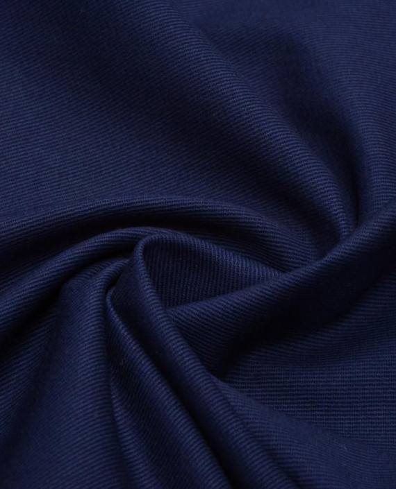 Ткань Хлопок Костюмный 1968 цвет синий картинка