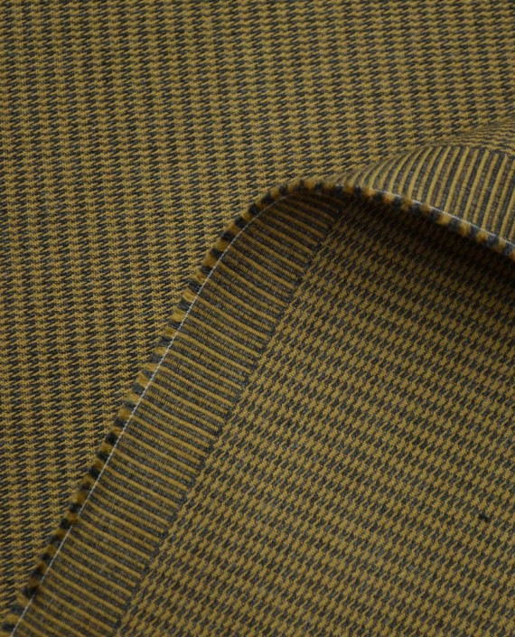 Ткань Хлопок Костюмный 2007 цвет хаки гусиная лапка картинка 1