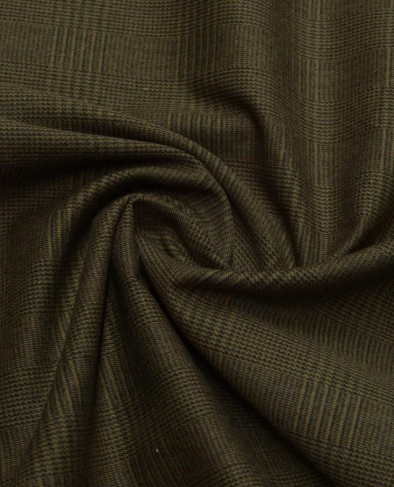 Ткань Хлопок Костюмный 2016 цвет коричневый в клетку картинка
