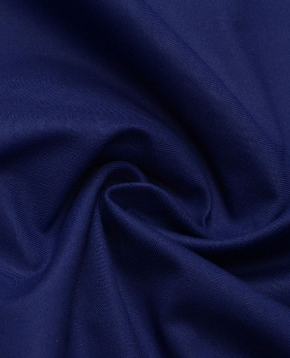 Ткань Хлопок Костюмный 2051 цвет синий картинка 2