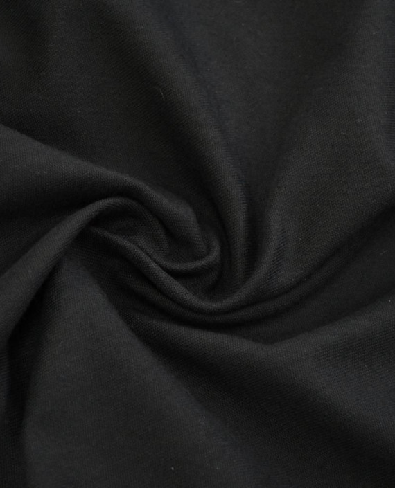 Последний отрез-3м Ткань Хлопок Костюмный 12085 цвет черный картинка