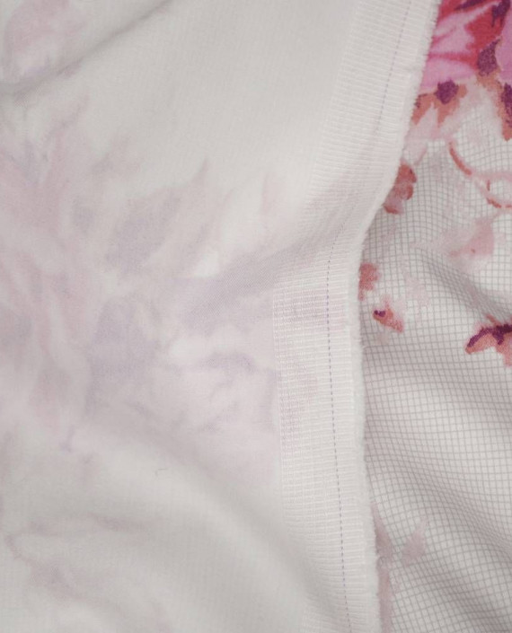 Ткань Хлопок Костюмно-рубашечный 2086 цвет белый цветочный картинка 1
