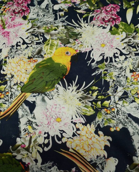 Ткань Хлопок Рубашечный 2095 цвет разноцветный цветочный картинка
