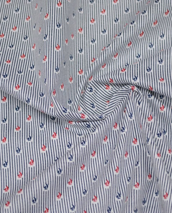 Ткань Хлопок Рубашечный 2101 цвет разноцветный в полоску картинка
