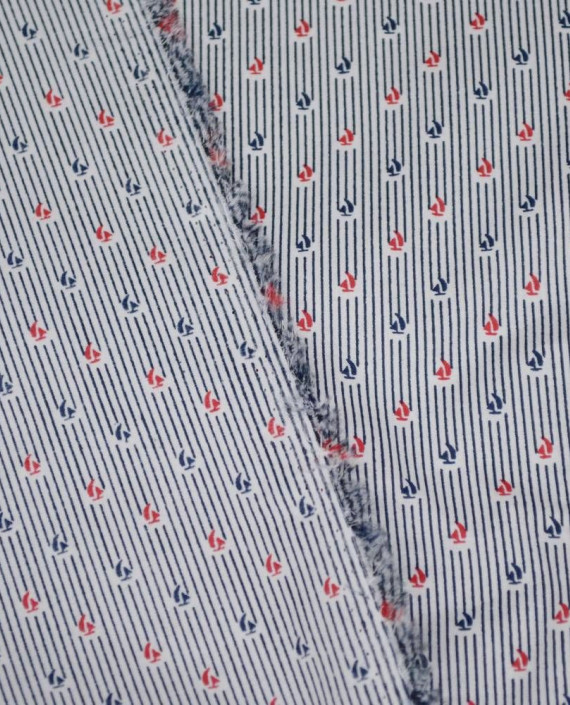 Ткань Хлопок Рубашечный 2101 цвет разноцветный в полоску картинка 2