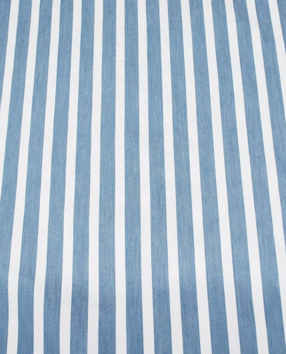 Ткань Хлопок Рубашечный 2105 цвет синий в полоску картинка