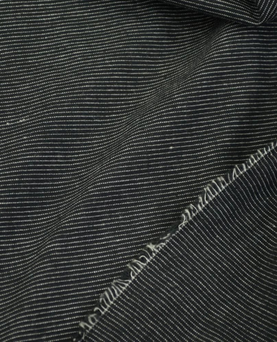 Ткань Хлопок Костюмно-рубашечный 2146 цвет серый в полоску картинка 2