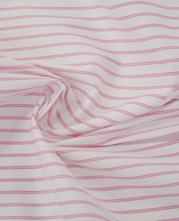 Ткань Хлопок Рубашечный 2153 цвет белый в полоску картинка