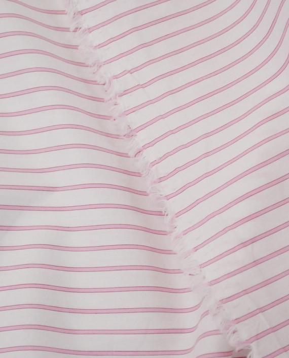 Ткань Хлопок Рубашечный 2153 цвет белый в полоску картинка 2