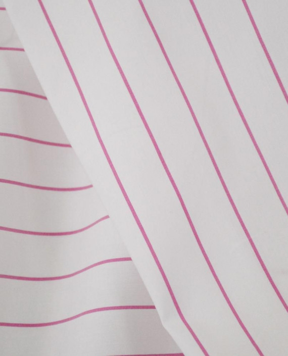 Ткань Хлопок Рубашечный 2154 цвет белый в полоску картинка 2