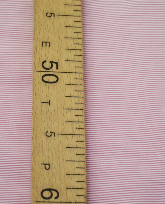 Ткань Хлопок Рубашечный 2170 цвет розовый в полоску картинка 1