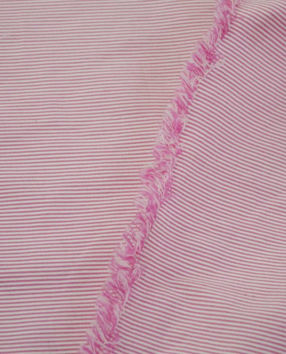 Ткань Хлопок Рубашечный 2170 цвет розовый в полоску картинка 2
