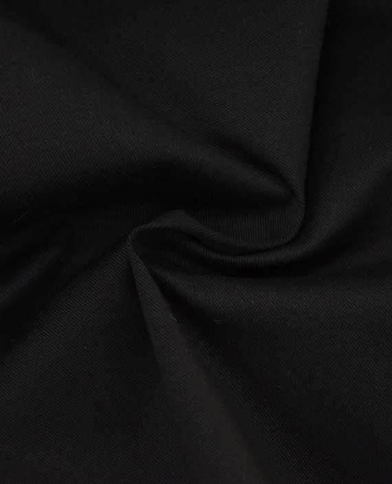 Ткань Хлопок Костюмный 2323 цвет черный картинка