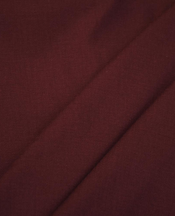 Ткань Хлопок Костюмный 2417 цвет бордовый картинка 1
