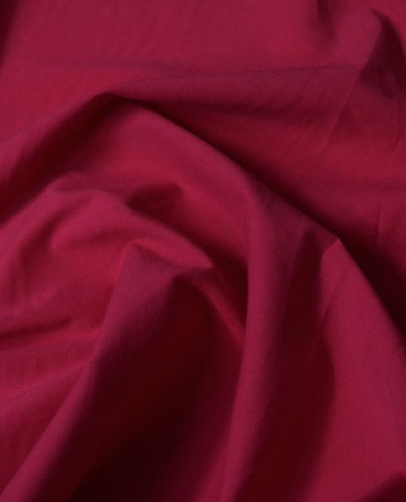 Ткань Рубашечная Хлопок 2424 цвет малиновый картинка 1