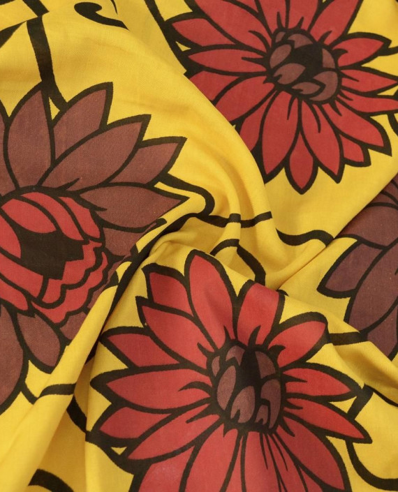 Ткань Рубашечная Принт Хлопок 2436 цвет разноцветный цветочный картинка