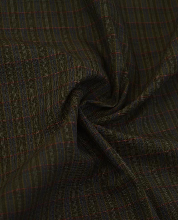 Ткань Костюмная Хлопок 2443 цвет разноцветный полоска картинка
