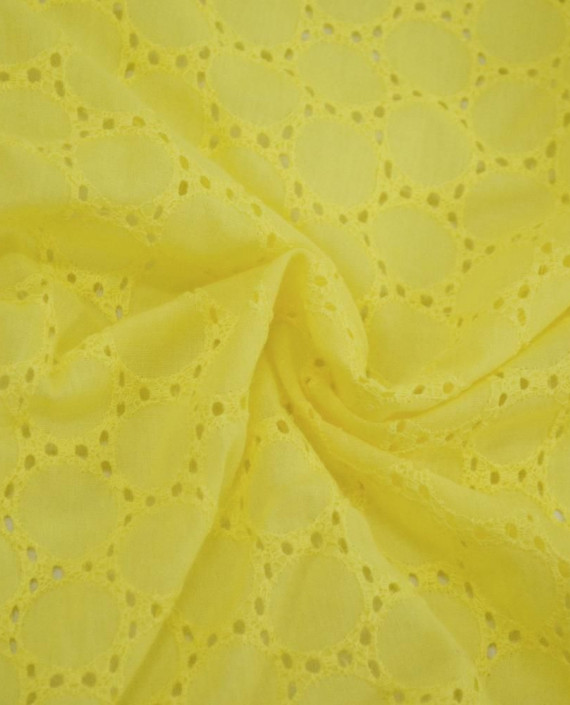 Ткань Хлопок Шитье 2455 цвет желтый геометрический картинка