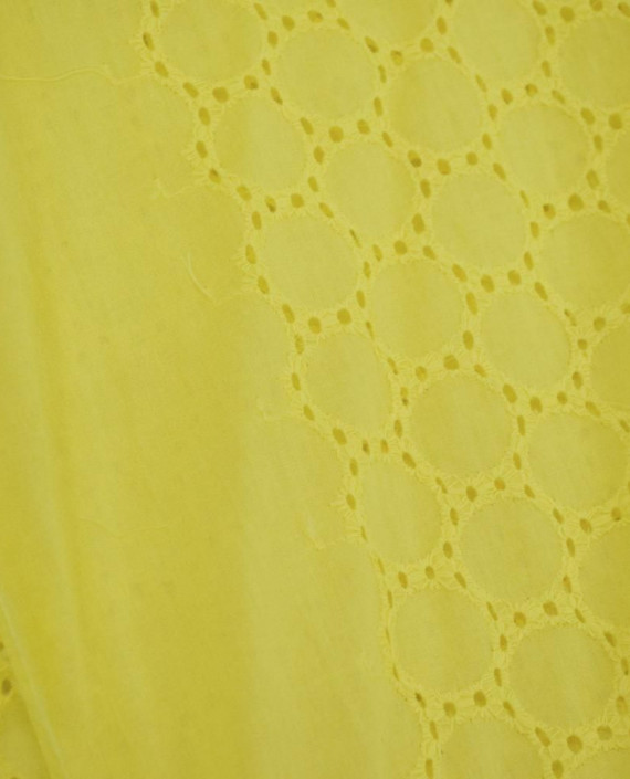 Ткань Хлопок Шитье 2455 цвет желтый геометрический картинка 1
