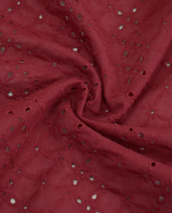 Ткань Хлопок Шитье 2460 цвет красный геометрический картинка