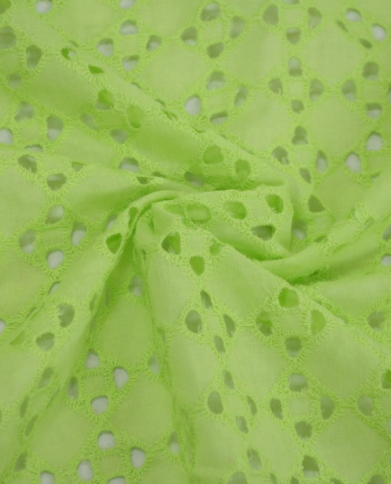  Последний отрез-2м Ткань Хлопок Шитье 12463 цвет зеленый геометрический картинка