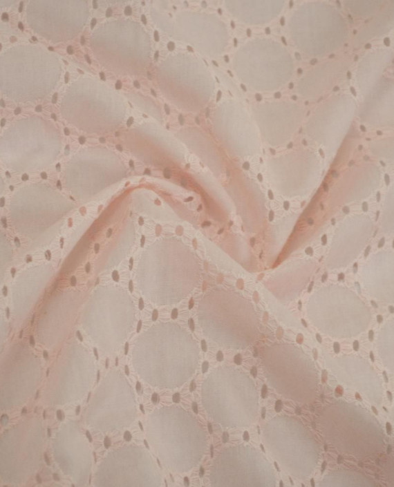 Ткань Хлопок Шитье 2471 цвет розовый геометрический картинка