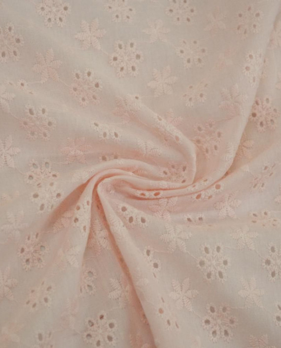 Ткань Хлопок Шитье 2472 цвет розовый цветочный картинка