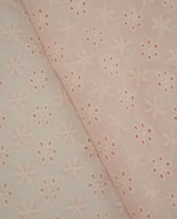 Ткань Хлопок Шитье 2472 цвет розовый цветочный картинка 2