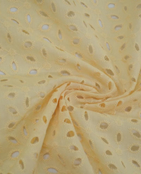 Ткань Хлопок Шитье 2473 цвет оранжевый цветочный картинка