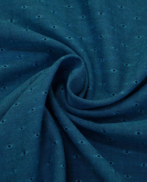 Ткань Хлопок Костюмный 2539 цвет голубой крупа картинка