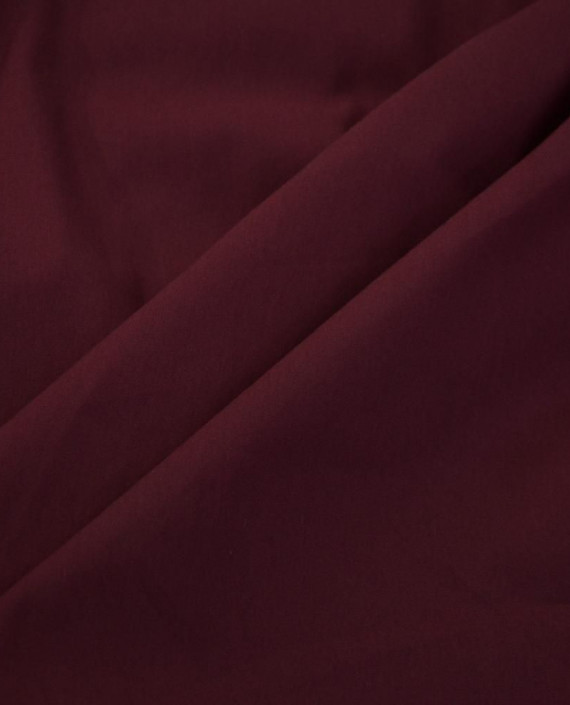 Ткань Хлопок Рубашечный 2563 цвет бордовый картинка 1