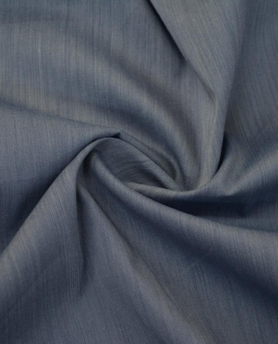 Ткань Хлопок Рубашечный 2566 цвет синий картинка
