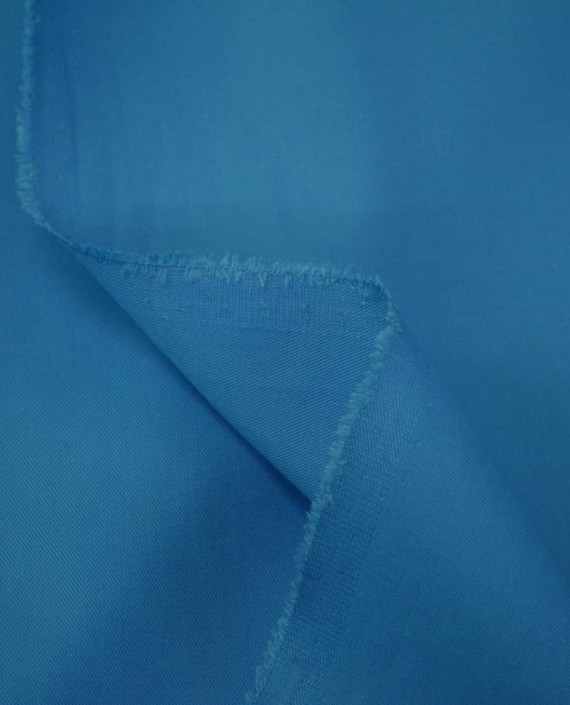 Ткань Костюмная Хлопок 2596 цвет голубой картинка 2