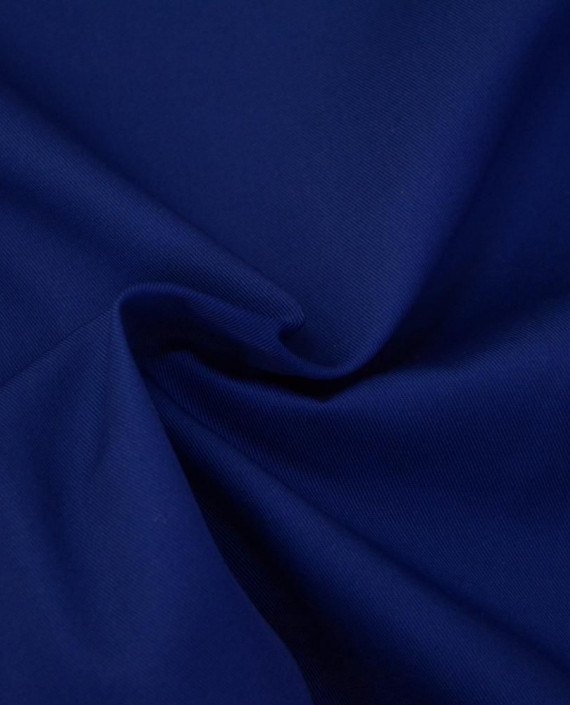 Ткань Костюмная Хлопок 2601 цвет синий картинка