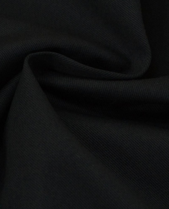 Ткань Костюмная Хлопок 2610 цвет черный картинка