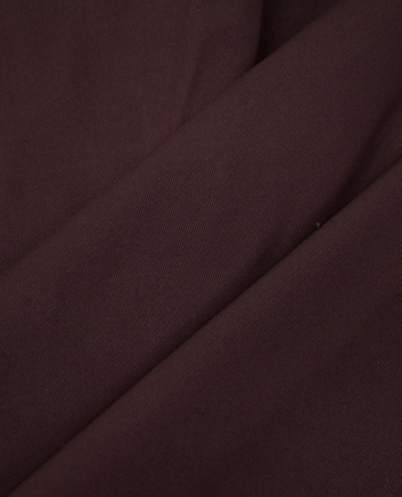 Ткань Костюмная Хлопок 2622 цвет бордовый картинка 1