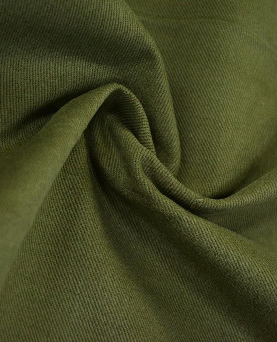 Хлопок Костюмный 2763 цвет зеленый полоска картинка