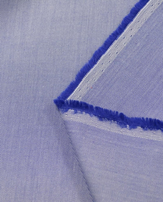 Хлопок рубашечный КУПОН (90 на 150) 3145 цвет синий картинка 2