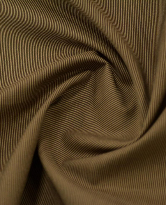 Хлопок рубашечный 3154 цвет коричневый полоска картинка