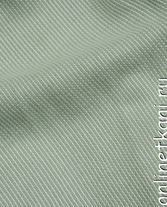 Ткань Костюмная 0535 цвет зеленый картинка 2