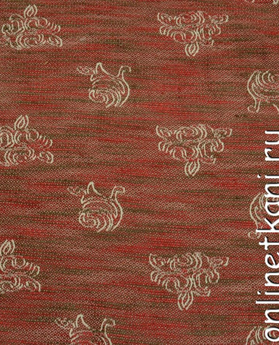 Ткань Костюмная 0554 цвет оранжевый абстрактный картинка