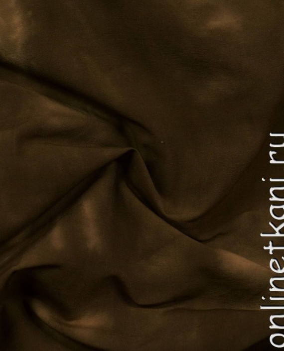 Ткань Хлопок 0581 цвет коричневый абстрактный картинка 1