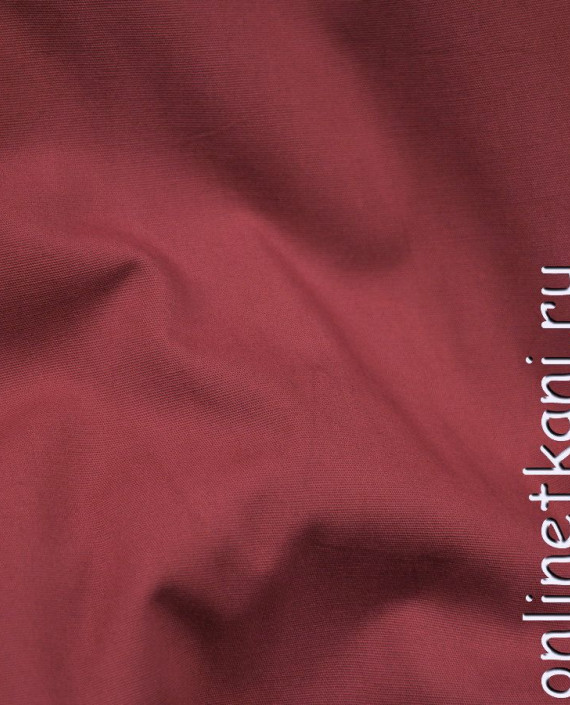 Ткань Хлопок 0591 цвет бордовый картинка 2