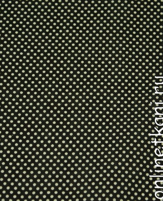Ткань Хлопок 0628 цвет черный в горошек картинка