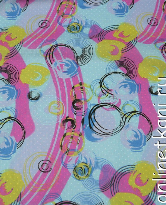 Ткань Хлопок 0640 цвет разноцветный абстрактный картинка