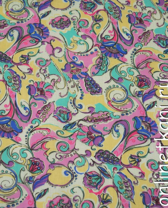 Ткань Хлопок 0641 цвет разноцветный абстрактный картинка