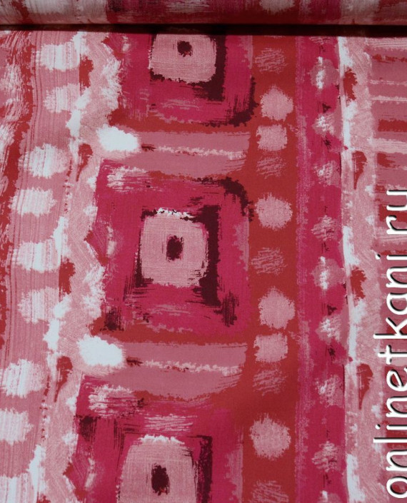 Ткань Хлопок 0672 цвет красный в клетку картинка