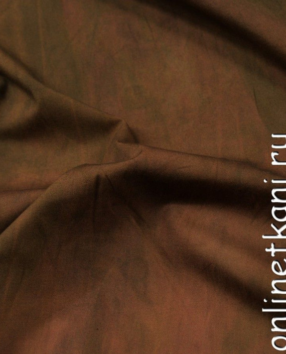 Ткань Хлопок Рубашечный 0685 цвет коричневый картинка